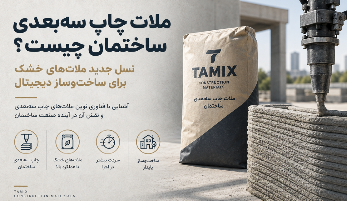 ملات چاپ سه‌بعدی ساختمان چیست